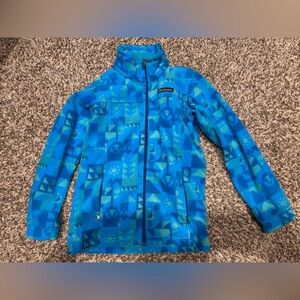 Columbia Kids Blue Geometric Puffer Jacket